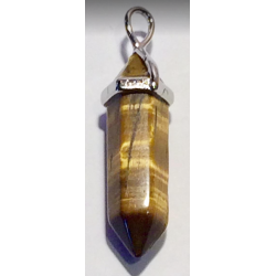 Pendant Point Tigers Eye Gold Pendant Point Tigers Eye Gold
